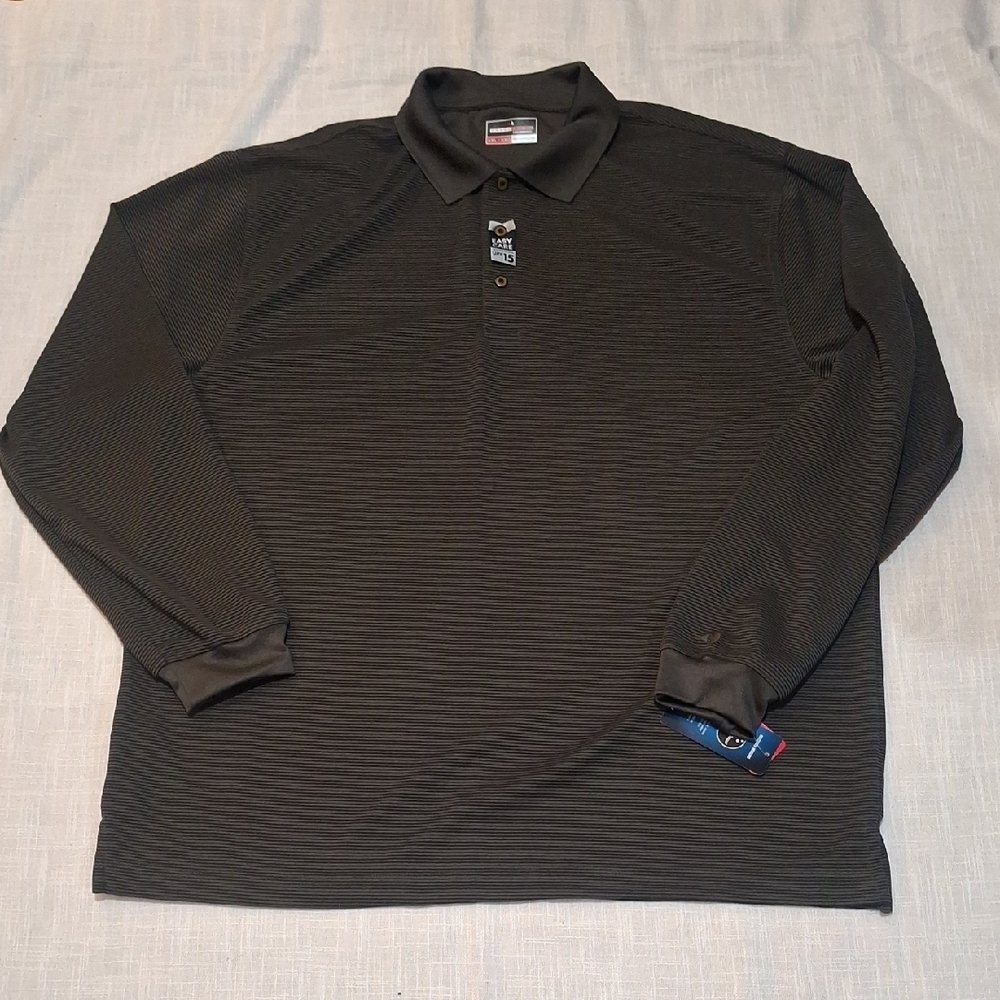 NWT. Grand Slam Men's Dark Gray Polo Shirt Size XXL